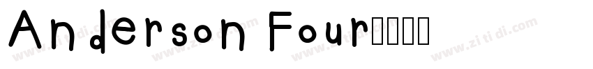 Anderson Four字体转换